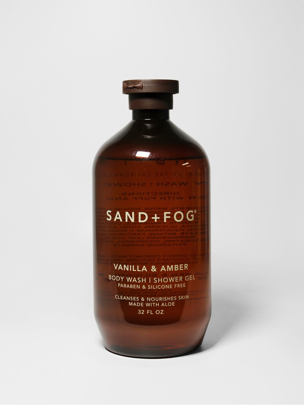 Vanilla & Amber Sand+Fog Body Wash